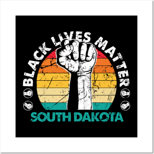 South Dakota black lives matter political protest Posters and Art